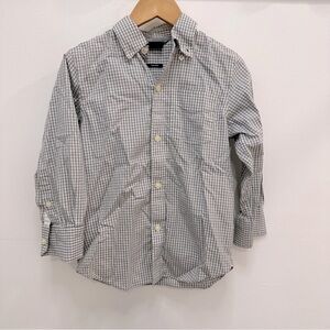 GAP kids little boy xs gingham dress shirt